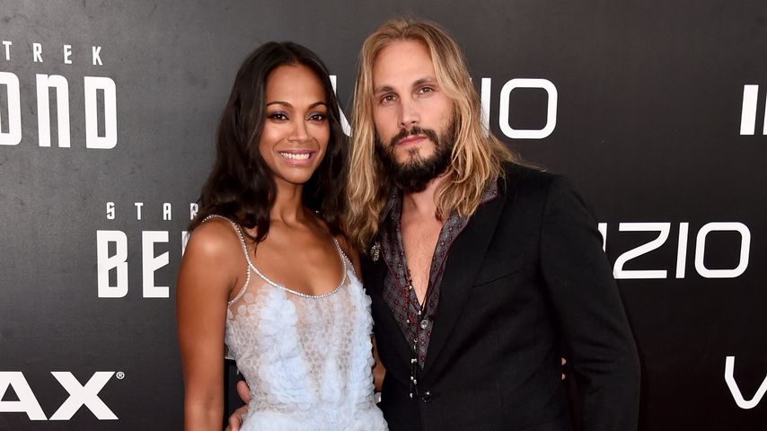 Zoe Saldana mit ihrem Ehemann Marco Perego
