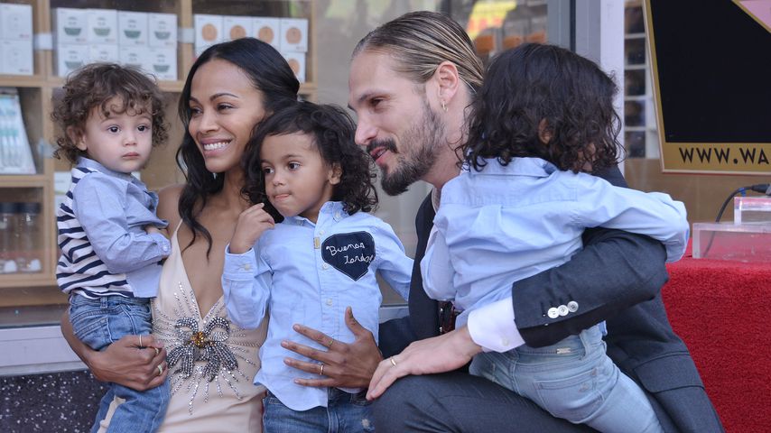 Zoe Saldanas Walk of Fame-Stern: Kids stehlen ihr die Show