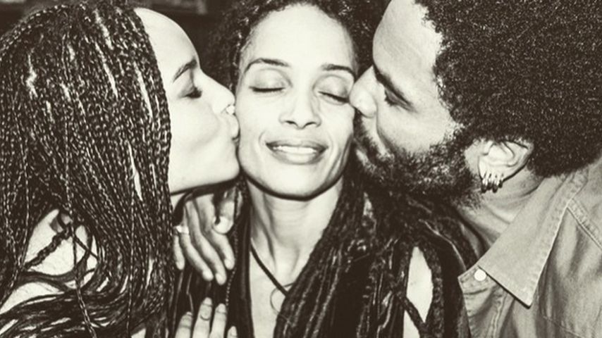 Zoe Kravitz, Lenny Kravitz und Lisa Bonet
