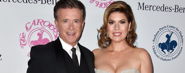 Alan Thicke mit seiner Frau Tanya Callau 2014 in Beverly Hills Alan Thicke mit seiner Frau Tanya Callau 2014 in Beverly Hills