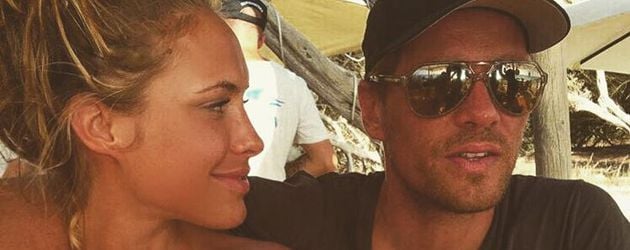 Moderatorin Alena Gerber und Fußballer Clemens Fritz Moderatorin Alena Gerber und Fußballer Clemens Fritz
