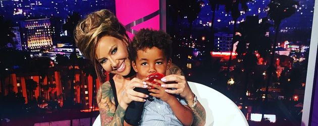 Amber Rose und ihr Sohn Sebastian in Ambers Talkshow Amber Rose und ihr Sohn Sebastian in Ambers Talkshow