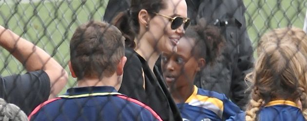 Angelina Jolie, Shiloh Jolie-Pitt und Zahara Marley Jolie-Pitt Angelina Jolie, Shiloh Jolie-Pitt und Zahara Marley Jolie-Pitt