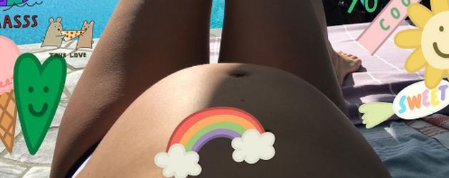 Behati Prinsloos Babybauch im Juli 2016 Behati Prinsloos Babybauch im Juli 2016
