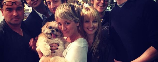 Big Bang Theory-Stars und Marnie The Dog Big Bang Theory-Stars und Marnie The Dog