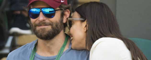 Tennis-Fan Bradley Cooper und Irina Shayk Tennis-Fan Bradley Cooper und Irina Shayk