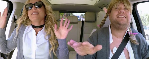 Britney Spears und James Corden beim Carpool Karaoke Britney Spears und James Corden beim Carpool Karaoke