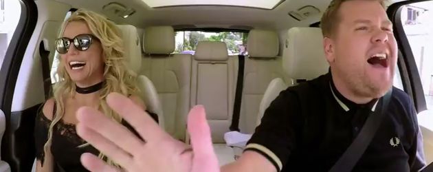 Britney Spears und James Corden beim Carpool Karaoke Britney Spears und James Corden beim Carpool Karaoke