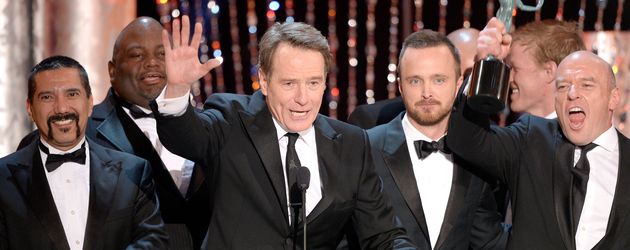 "Breaking Bad"-Kollegen Bryan Cranston, Aaron Paul und Dean Norris beim Screen Actors Guild Award "Breaking Bad"-Kollegen Bryan Cranston, Aaron Paul und Dean Norris beim Screen Actors Guild Award