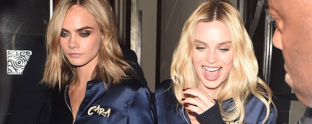 Cara Delevingne und Margot Robbie in London Cara Delevingne und Margot Robbie in London