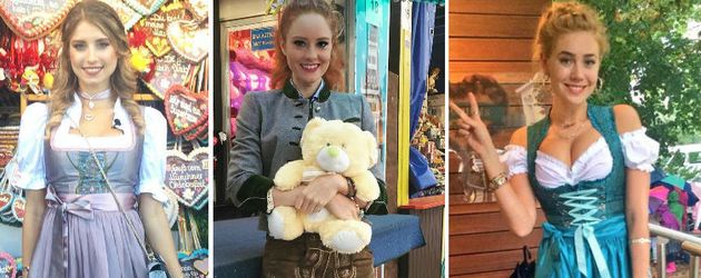 Cathy Hummels, Barbara Meier und Palina Rojinski in ihren Oktoberfest-Outfits Cathy Hummels, Barbara Meier und Palina Rojinski in ihren Oktoberfest-Outfits