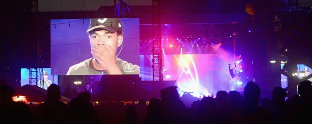 Chance the Rapper auf einem Konzert in Philadelphia Chance the Rapper auf einem Konzert in Philadelphia