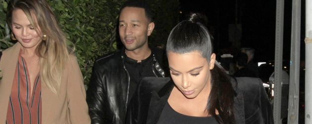Kim Kardashian, Chrissy Teigen und John Legend Kim Kardashian, Chrissy Teigen und John Legend