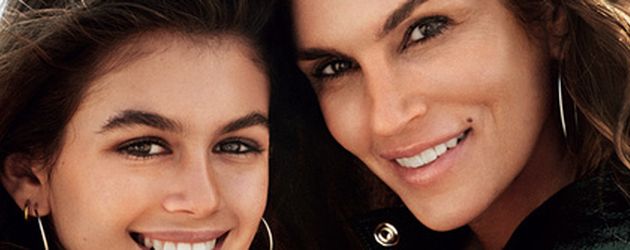 Cindy Crawford und ihre Tochter Kaia auf dem Vogue-Cover April 2016 Cindy Crawford und ihre Tochter Kaia auf dem Vogue-Cover April 2016