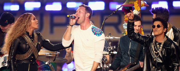 Beyonce, Coldplay, Chris Martin und Bruno Mars Beyonce, Coldplay, Chris Martin und Bruno Mars