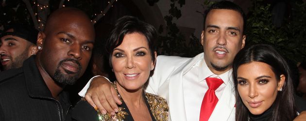 Kim Kardashian, Kris Jenner, French Montana und Corey Gamble Kim Kardashian, Kris Jenner, French Montana und Corey Gamble