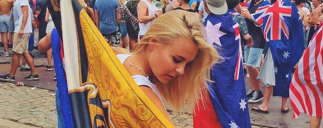 Dagi Bee auf dem Tomorrowland-Festival Dagi Bee auf dem Tomorrowland-Festival