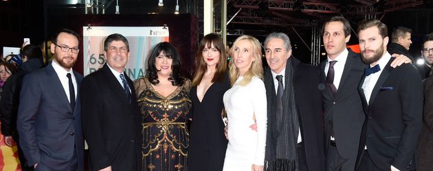 Dakota Johnson, Jamie Dornan, E. L. James und Sam Taylor-Wood Dakota Johnson, Jamie Dornan, E. L. James und Sam Taylor-Wood