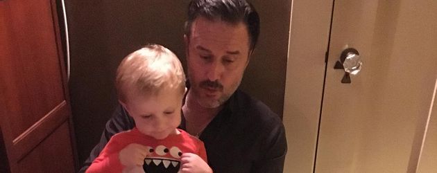 David Arquette und sein Sohn Charlie David Arquette und sein Sohn Charlie