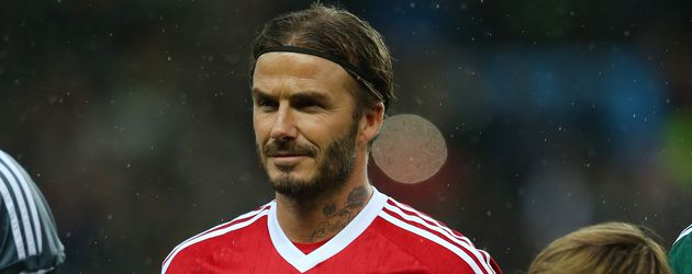 David Beckham mit seinen Kindern Cruz, Harper und Romeo David Beckham mit seinen Kindern Cruz, Harper und Romeo