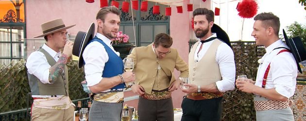 Die Bachelorette-Kandidaten beim Flamenco-Unterricht Die Bachelorette-Kandidaten beim Flamenco-Unterricht