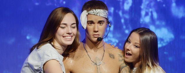 Die Figur ist ein beliebtes Selfieobjekt Die Figur ist ein beliebtes Selfieobjekt
