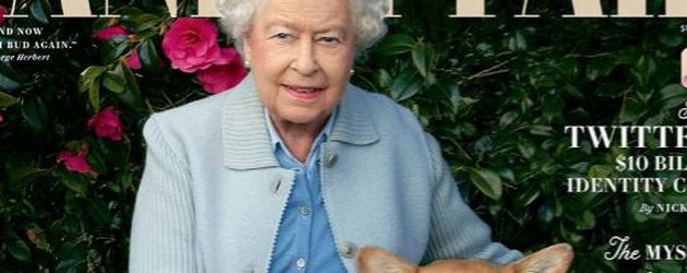 Queen Elizabeth II. mit ihren Hunden auf der Vanity Fair Queen Elizabeth II. mit ihren Hunden auf der Vanity Fair