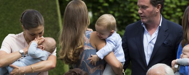 Die komplette schwedische Königsfamilie beim Fototermin Die komplette schwedische Königsfamilie beim Fototermin