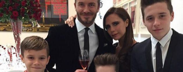 Die ganze Familie Beckham vereint Die ganze Familie Beckham vereint