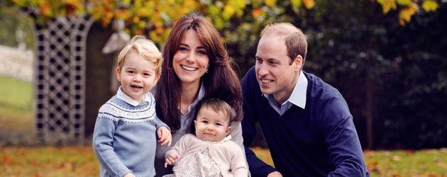Prinz George, Herzogin Kate, Prinzessin Charlotte und Prinz William Prinz George, Herzogin Kate, Prinzessin Charlotte und Prinz William