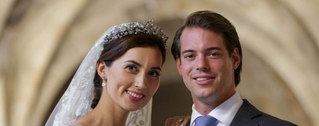 Prinz Felix von Luxemburg und seine Claire bei ihrer Hochzeit am 21. September 2013 Prinz Felix von Luxemburg und seine Claire bei ihrer Hochzeit am 21. September 2013
