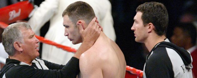 Wladimir Klitschko, Vitali Klitschko und Fritz Sdunek Wladimir Klitschko, Vitali Klitschko und Fritz Sdunek