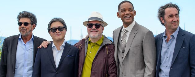 Gabriel Yared, Park Chan-Wook, Pedro Almodovar, Will Smith und P beim Photocall in Cannes Gabriel Yared, Park Chan-Wook, Pedro Almodovar, Will Smith und P beim Photocall in Cannes