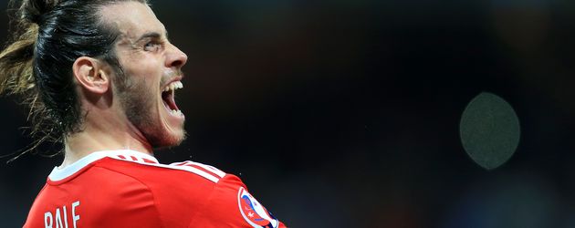 Gareth Bale beim Spiel Wales gegen Russland EM 2016 Gareth Bale beim Spiel Wales gegen Russland EM 2016