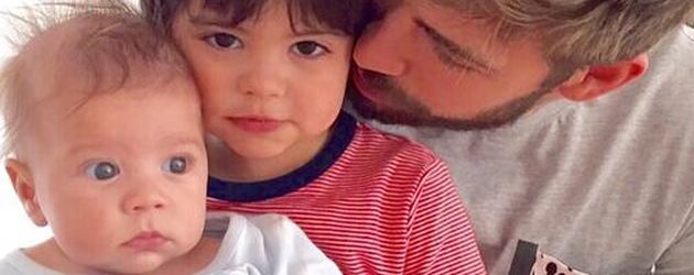 Gerard Piqué, Milan Piqué Mebarak und Sasha Piqué Mebarak Gerard Piqué, Milan Piqué Mebarak und Sasha Piqué Mebarak