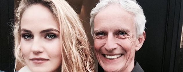 GNTM-Kandidatin Elena Carrière mit ihrem Vater Mathieu Carrière GNTM-Kandidatin Elena Carrière mit ihrem Vater Mathieu Carrière