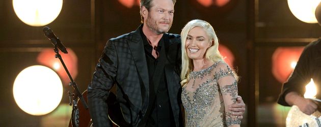 Gwen Stefani und Blake Shelton auf der Bühne bei den Billboard Music Awards Gwen Stefani und Blake Shelton auf der Bühne bei den Billboard Music Awards