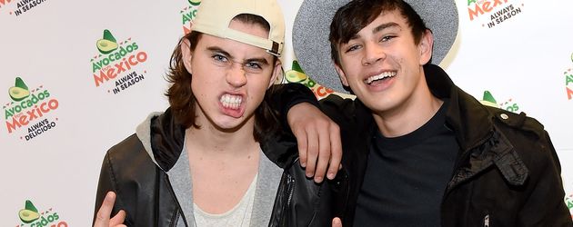 Nash Grier mit Bruder Hayes Grier bei einem Event Nash Grier mit Bruder Hayes Grier bei einem Event