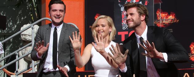 Liam Hemsworth, Hunger Games, Jennifer Lawrence und Josh Hutcherson Liam Hemsworth, Hunger Games, Jennifer Lawrence und Josh Hutcherson