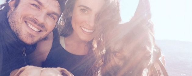 Ian Somerhalder und Nikki Reed mit ihren Hunden Ian Somerhalder und Nikki Reed mit ihren Hunden