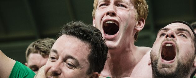 Irische Fans nach dem Einzug ins Achtelfinale bei der EM 2016 Irische Fans nach dem Einzug ins Achtelfinale bei der EM 2016