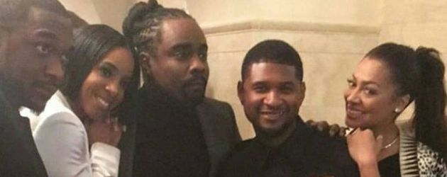 Jay Pharoah mit Kelly Rowland und Usher während der Abschiedsparty von Barack Obama Jay Pharoah mit Kelly Rowland und Usher während der Abschiedsparty von Barack Obama