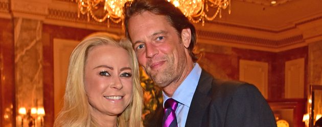 Jenny Elvers und Steffen von der Beeck im Oktober 2016 im Restaurant "Fischers Fritz" in Berlin Jenny Elvers und Steffen von der Beeck im Oktober 2016 im Restaurant "Fischers Fritz" in Berlin