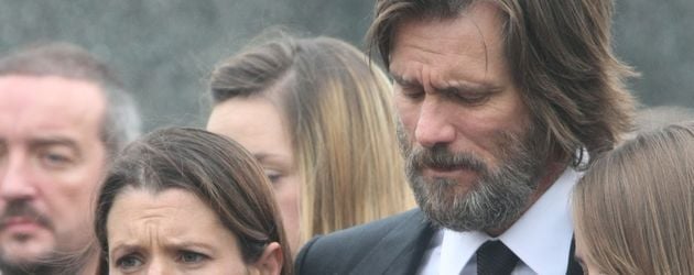Jim Carrey auf der Beerdigung von Cathriona White Jim Carrey auf der Beerdigung von Cathriona White