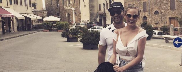 John Legend, Chrissy Teigen und Tochter Luna in Italien John Legend, Chrissy Teigen und Tochter Luna in Italien