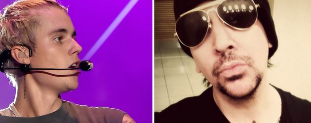 Justin Bieber und Marilyn Manson Justin Bieber und Marilyn Manson
