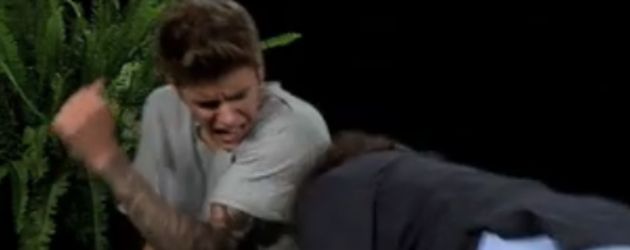 Justin Bieber und Zach Galifianakis Justin Bieber und Zach Galifianakis