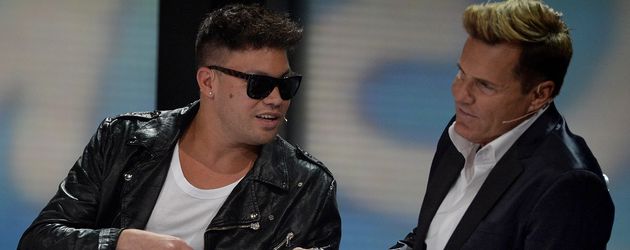 Musiker Kay One und Produzent Dieter Bohlen Musiker Kay One und Produzent Dieter Bohlen