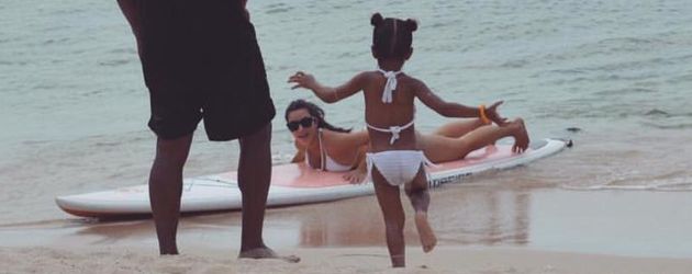 Kim Kardashian, Kanye West, North West und Saint West Kim Kardashian, Kanye West, North West und Saint West