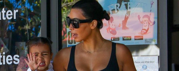 Kim Kardashian, North West und Mason Disick Kim Kardashian, North West und Mason Disick